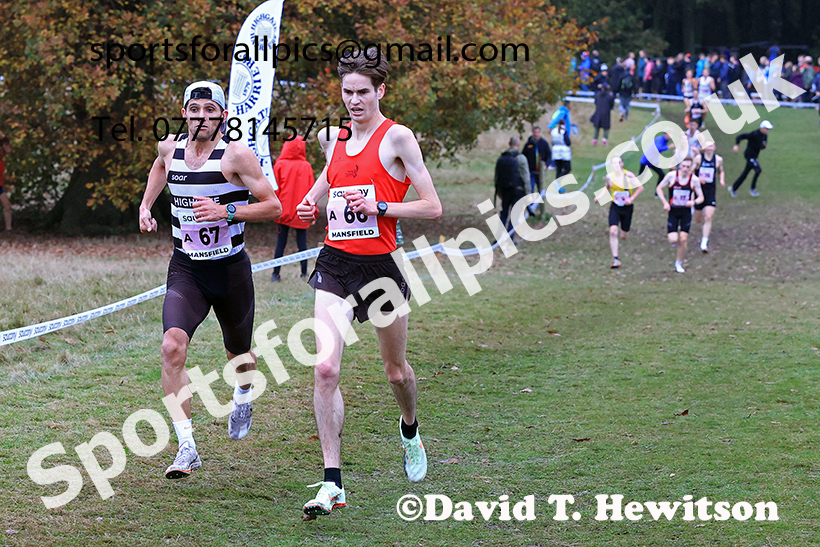 Senior Mens 2024 National Cross Country Relays, Berry Hill Park, Mansfield.   Photo: David T. Hewitson/Sports for All Pics